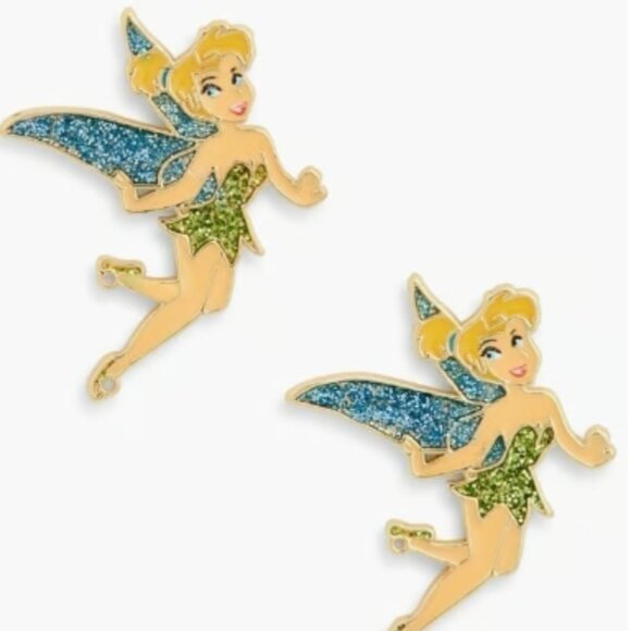 Baublebar x Disney Tinker Bell Stud Rhinestone Earrings New in Box - Picture 1 of 4